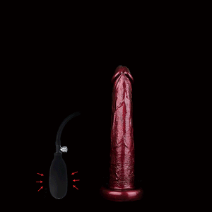 Wand Burgundy Inflatable Dildo