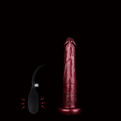 Wand Burgundy Inflatable Dildo