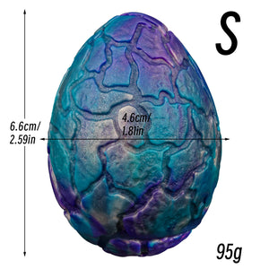 Dragon Egg Anal Plug | Fantasy Iridescent Dragon Scale Butt Plug with Pull Chain