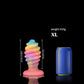 Glow-in-the-Dark Silicone Spiral Butt Plug