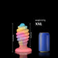 Glow-in-the-Dark Silicone Spiral Butt Plug