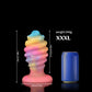 Glow-in-the-Dark Silicone Spiral Butt Plug